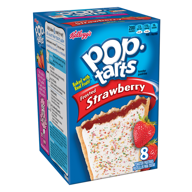 Kellog S Pop Tarts Frosted Strawberry Toaster Pastries 416g Pop Tarts American Food Store